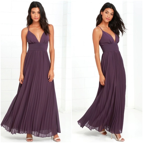 Lulus | Depths of My Love Dusty Purple Maxi Dress - Picture 7 of 8